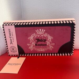 Juicy Couture Embroidered Pink Clutch